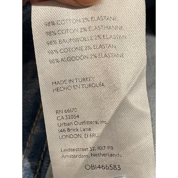 WeThe Free High-Rise Light Wash Denim Straight-Leg Jeans Size 28 - Picture 8 of 13